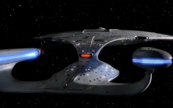 A review view of the U.S.S. Enterprise (NCC-1701-D)