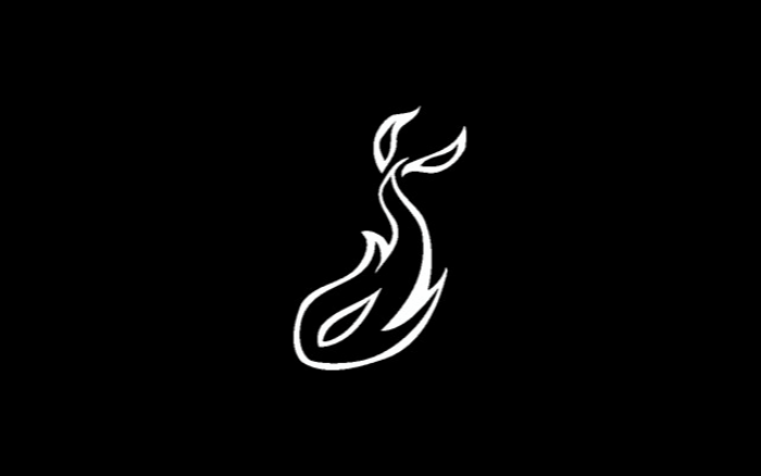 Flaming fish 16x10