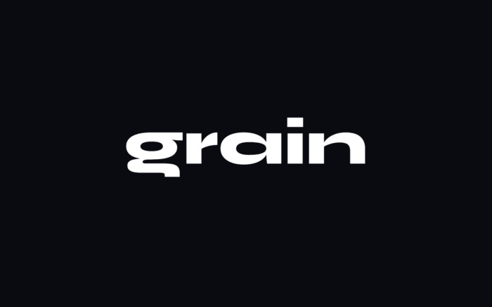 White Grain logo on a dark background