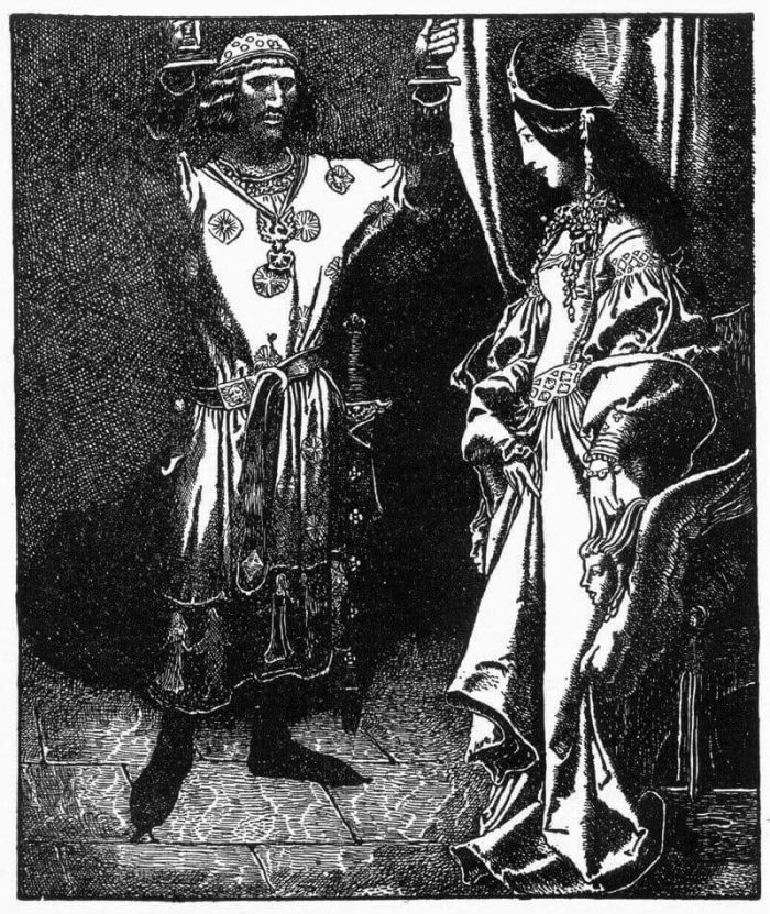 Sir Gawaine and the Lady by Howard Pyle