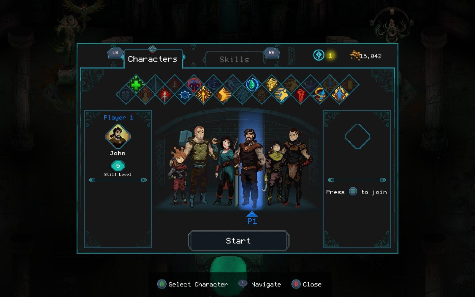Children of Morta - Character Selection