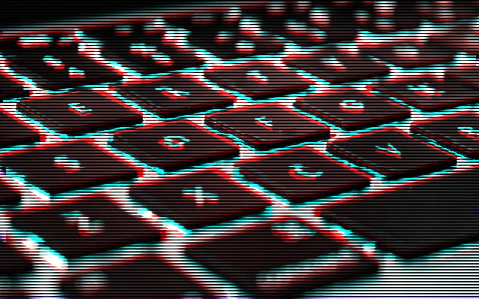 Distorted keyboard